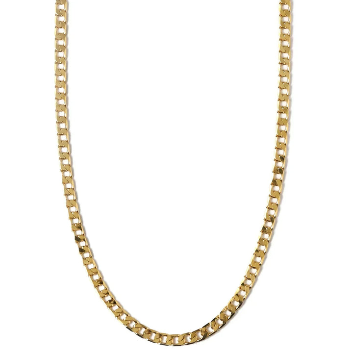 Smooth Chain Curb Necklace | Gold 16k