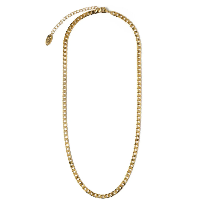 Smooth Chain Curb Necklace | Gold 16k