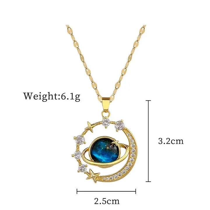 Celestial Explorer Astronaut Pendant Necklaces