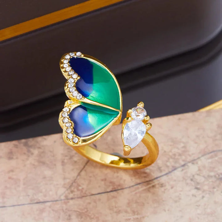 Adjustable Blue Butterfly Band