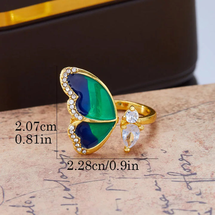 Adjustable Blue Butterfly Band